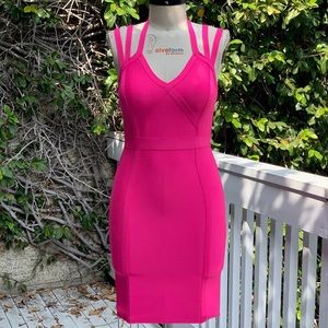 COPY - BEBE TRIPLE STRAP BANDAGE DRESS